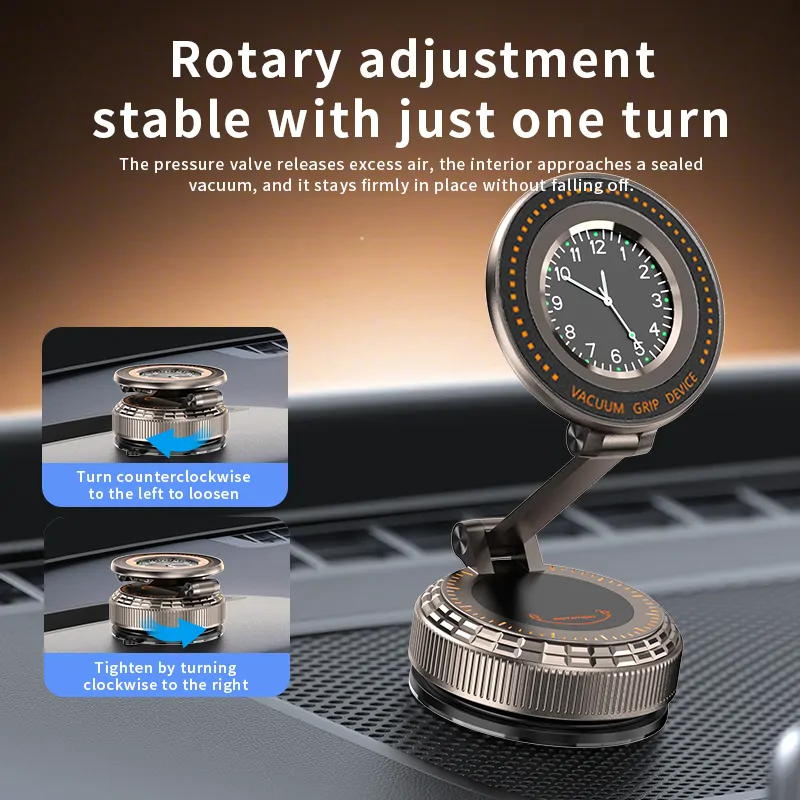 K10 Elegáns MagSafe telefontartó analóg órával