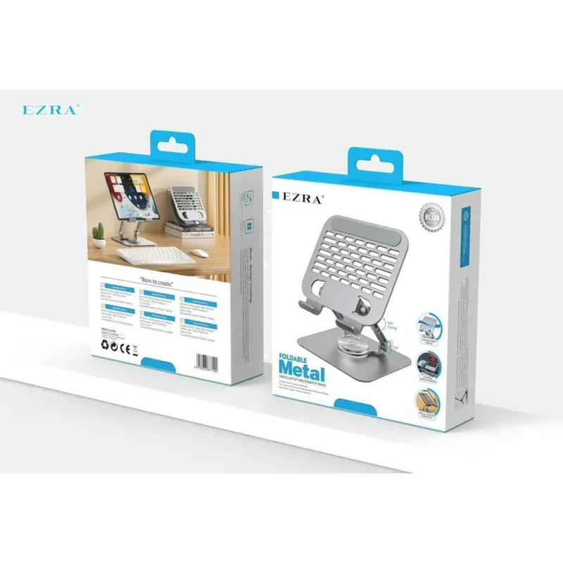 360° forgatható fém tablet és notebook tartó