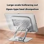 360° forgatható fém tablet és notebook tartó